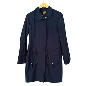 Ali Ro Trench Coat Navy Blue Size 6